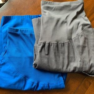 2 pairs of Cherokee Maternity Scrub Pants